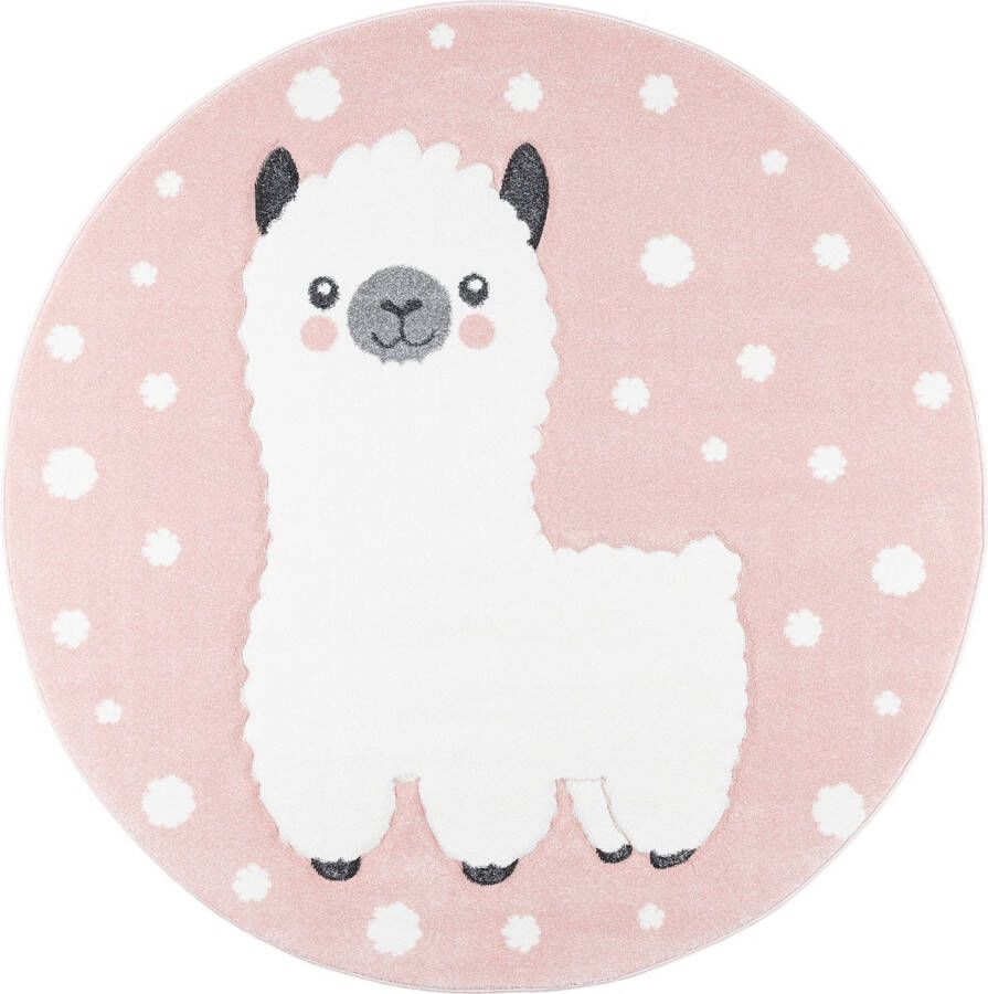 Pergamon Vloerkleed Kinderen spelen Maui Kids Alpaca Rond