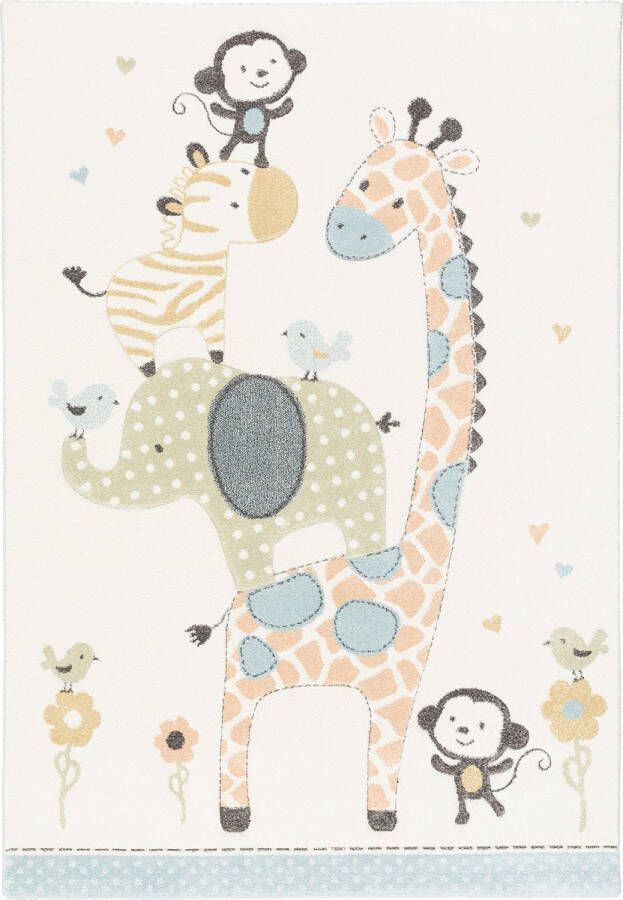 Pergamon Vloerkleed Kindertapijt Maui Kids Safari Dieren