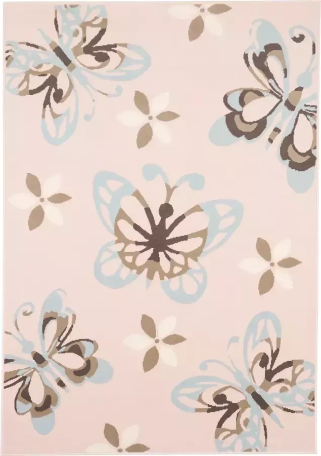 Pergamon Vloerkleed Kindertapijt Trendline Vlinder Pastel