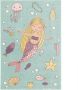 Pergamon Vloerkleed Maui Kids Kindertapijt Zeemeermin Mint Groene Pastel - Thumbnail 2