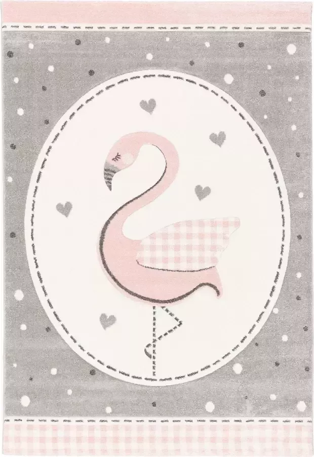 Pergamon Vloerkleed Maui Kids Pastel Roze Flamingo