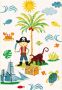 Pergamon Vloerkleed Maui Kids voor kinderen Kleurrijke piratenwereld - Thumbnail 2