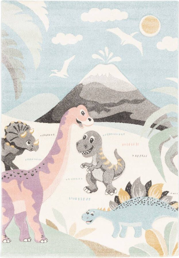 Pergamon Vloerkleed Maui Kinderen spelen Dinosaurus