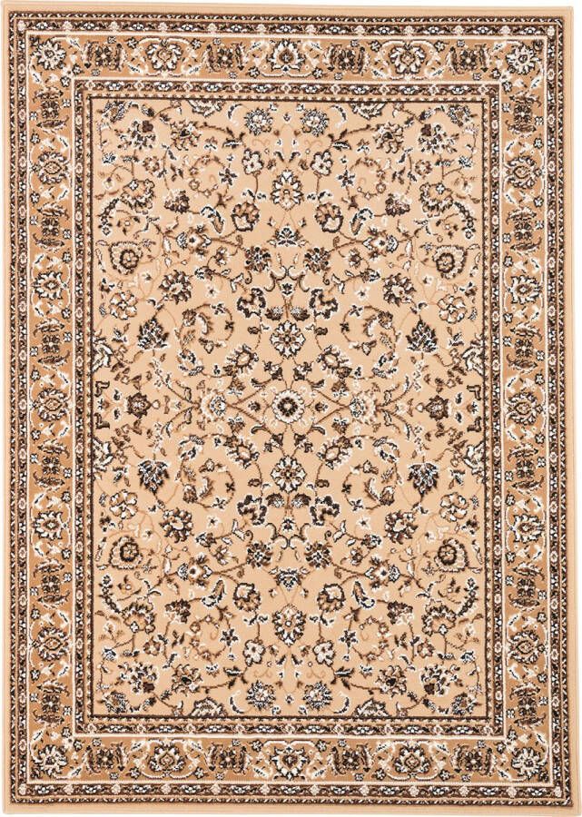 Pergamon Vloerkleed Oosters Tapijt Trendline Beige Rand
