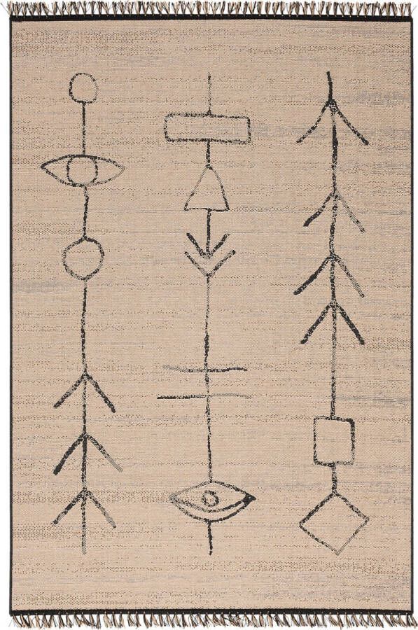 Pergamon Vloerkleed Origin Jute Natuur Ethno Stijl