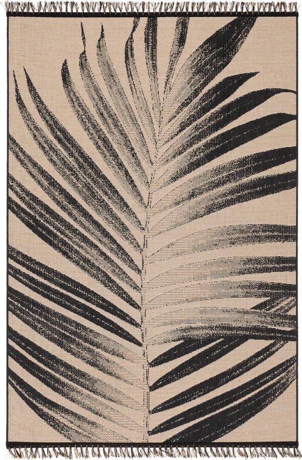 Pergamon Vloerkleed Origin Jute Natuur Ethno Stijl Bladeren