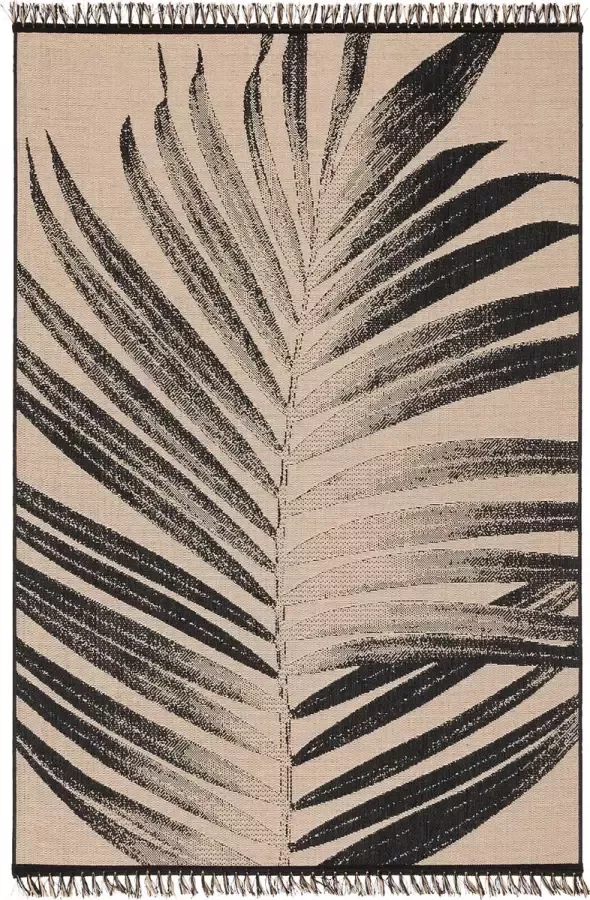 Pergamon Vloerkleed Origin Jute Natuur Ethno Stijl Bladeren