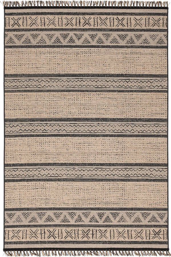 Pergamon Vloerkleed Origin Jute Natuur Ethno Stijl strepen