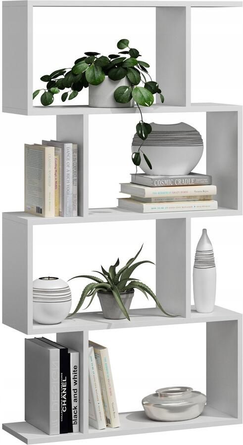 Perlavita BASK 4 witte open boekenkast