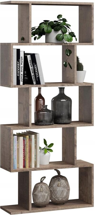 Perlavita BASK boekenkast eiken koloniaal retro loft rustiek