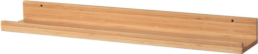 Peru24 Bamboe Fotoplank 75 cm – Stijlvolle Wandplank voor Foto's en Schilderijen Ideaal voor Decoraties Duurzaam