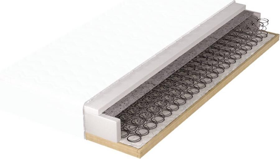 Petite Amelie Binnenveringmatras 200x90 cm met Houten Frame Ideaal voor Petite Amélie Hoogslaper Ombre Uitstekende Warmte- en Vochtregulatie Ombre Collectie