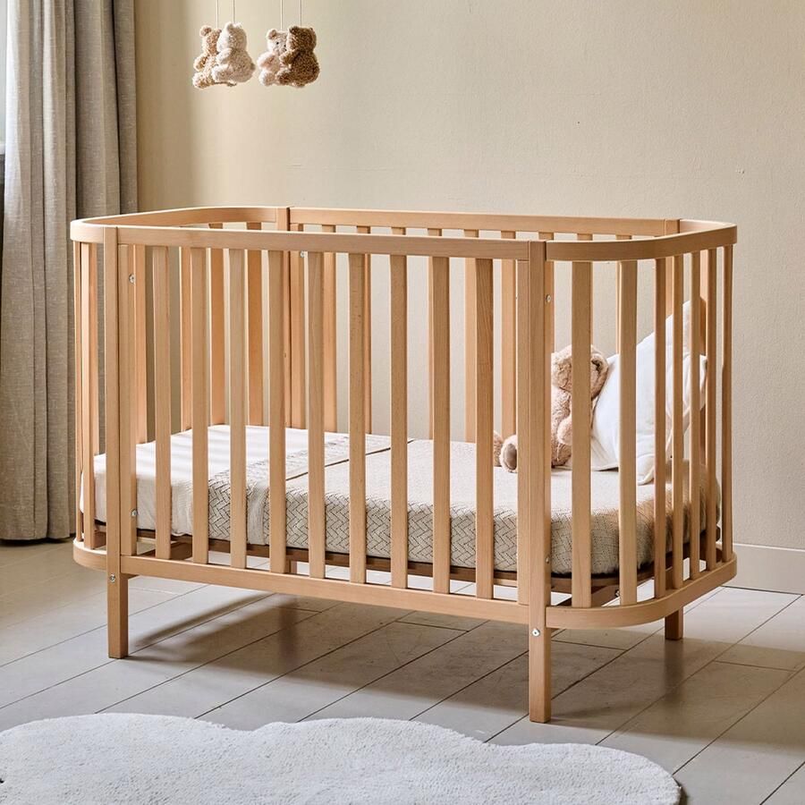 Petite Amelie Petite Amélie Ledikant Ovaal 60x120 cm Naturel