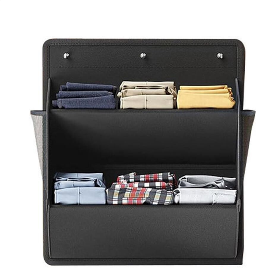 Peysaitr – 1 stuk Schoenenrek Met Ophangsysteem – Organizer Met Diepe Vakken & Kleefstrips – Deurhanger Voor Schoenen Kleding & Accessoires – Ruimtebesparend Opbergsysteem Zwart