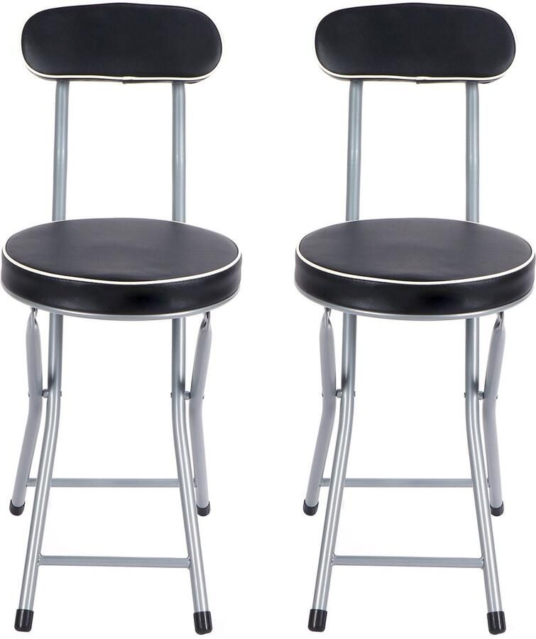 Peysaitr 2PCS Gevoerde Opvouwbare Kruk Multifunctionele Opvouwbare Gevoerde Stoel voor Thuiskantoor