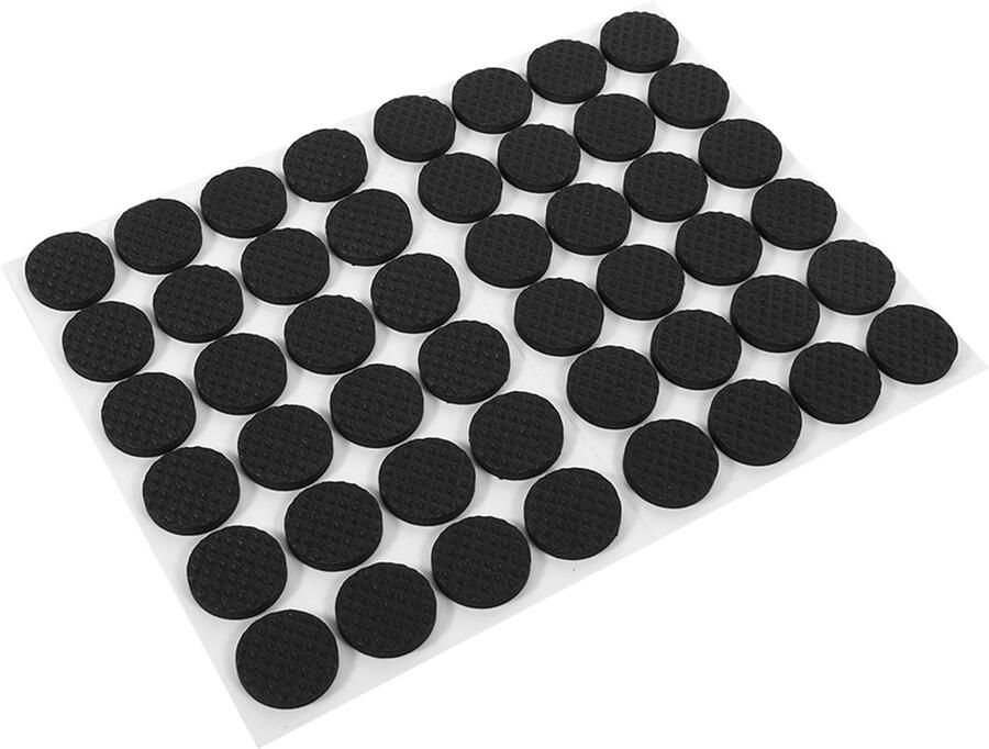 Peysaitr 48STKS Zwarte Anti-Slip Zelfklevende Vloerbeschermers Meubel Bank Tafel Stoel Rubber Voetjes Waterdicht Unisex