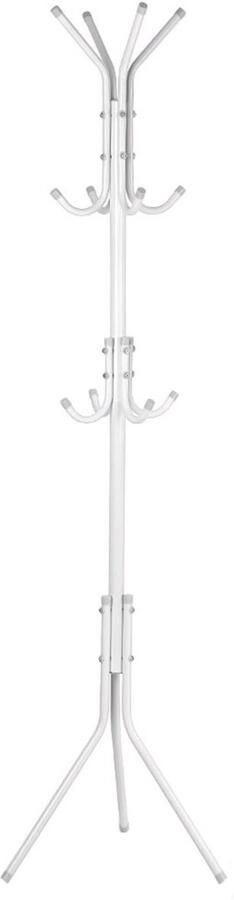 Peysaitr Multi Hook Metalen Kapstok Hoedenrek Boomstandaard Kledingtashanger Organizer voor Thuis Slaapkamer (Wit)