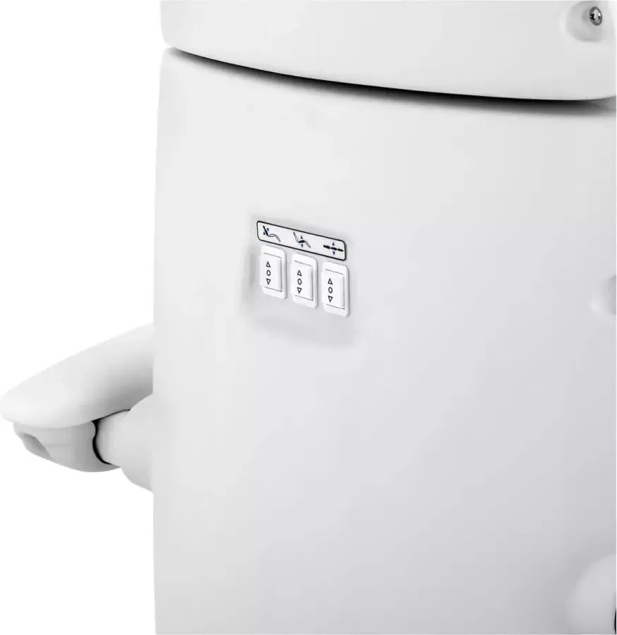 Physa Behandelstoel 192 x 80 x 65 cm 175 kg Blanco