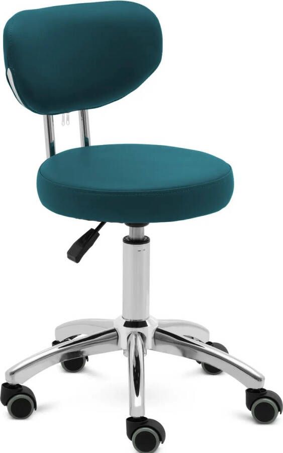 Physa Kruk met rugleuning 46 60 cm 150 kg turkoois