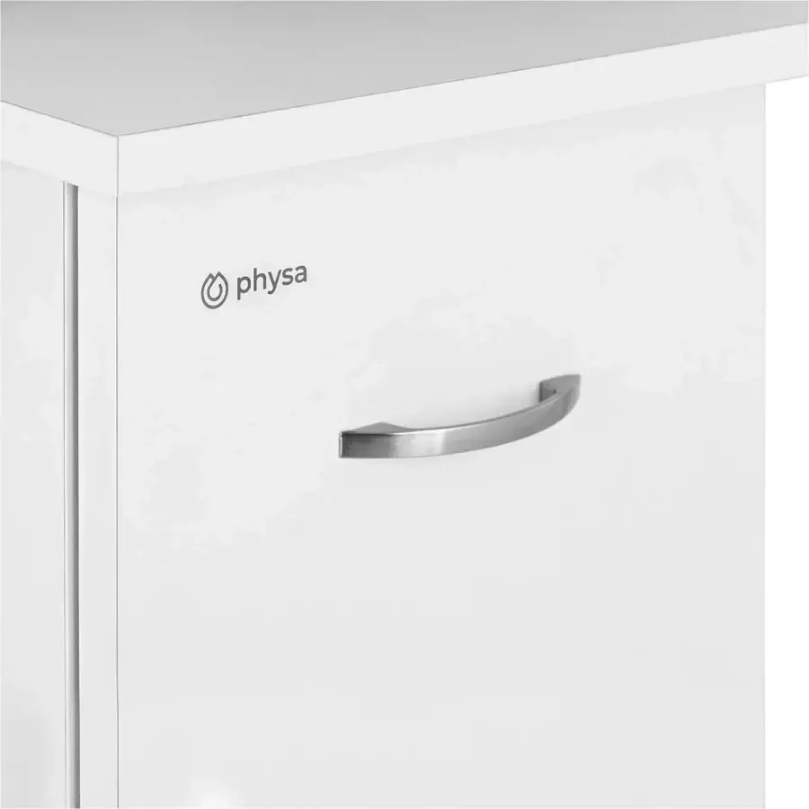 Physa Mesa para manicura 1037 x 408 x 800 mm zwart wit met polssteun