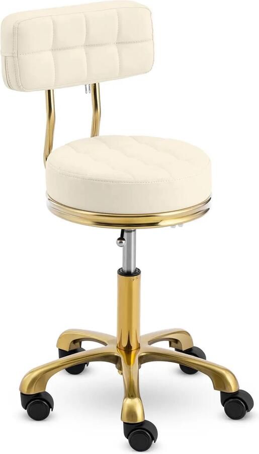 Physa Rolkruk met rugleuning 51 66 cm 150 kg beige goud