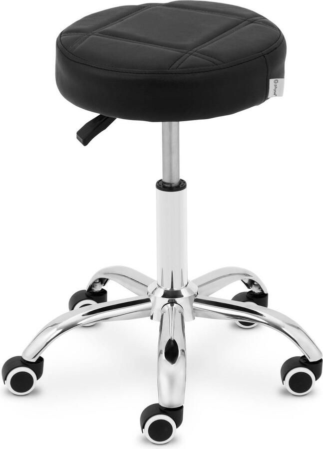 Physa Roll Stool 52 66 cm 120 kg zwart