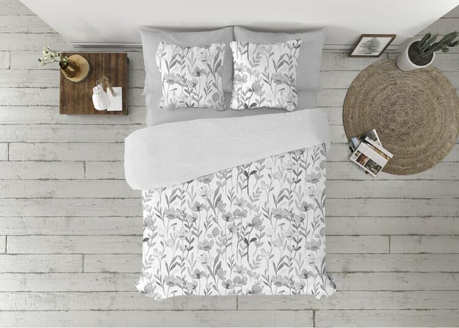 Pierre Cardin Dekbedovertrek set FANY Grijs Bed van 90 3 Onderdelen