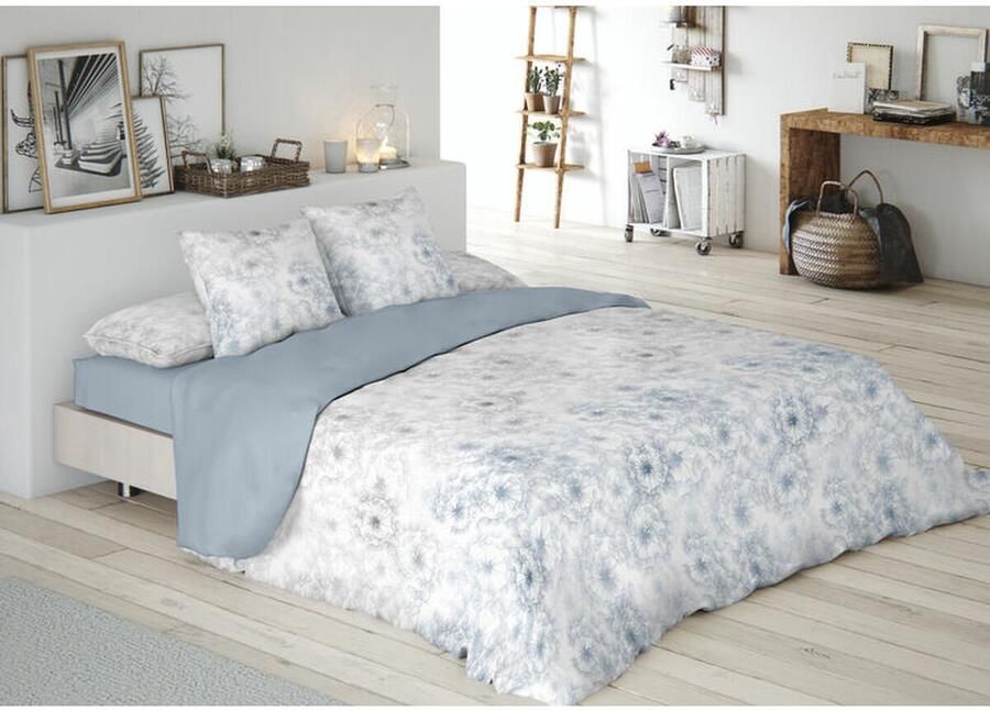 Pierre Cardin Dekbedovertrek set JEWEL Blauw Bed van 105 3 Onderdelen