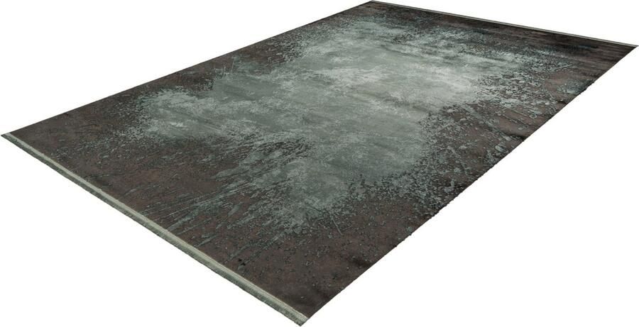 Pierre Cardin Elysee Lalee- Vintage Super zacht Shinny acryl viscose Vloerkleed – hotel sjiek design tapijt fraai – modern designer Karpet 80x150- Groen zwart