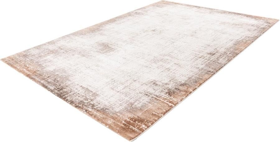 Pierre Cardin Lalee vloerkleed modern trendy hotelsjiek laagpolig karpet vervaagd 160x230 cm Taupe terra