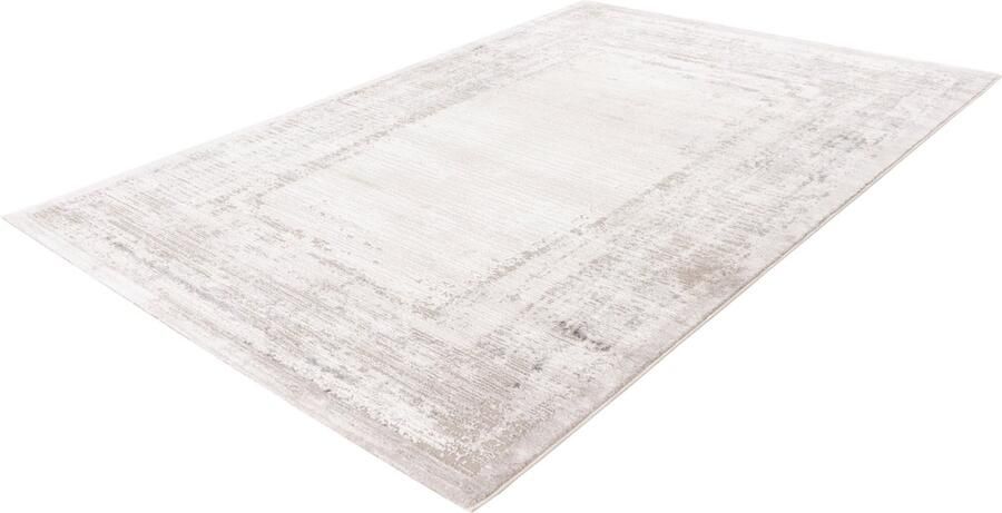 Pierre Cardin Lalee vloerkleed modern trendy hotelsjiek laagpolig karpet vervaagd 80x150 cm zilver