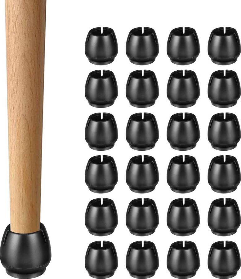 PigMig Stoelpoot Doppen 24 stukjes – 25-29mm Vloerbeschermers Meubeldoppen Stoelpoot Beschermers Meubelbeschermers