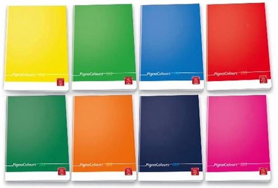 Pigna 02296580B schrijfblok & schrift A4 18 vel Meerkleurig