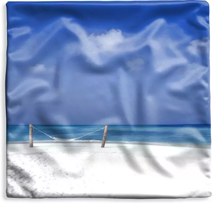 PillowMonkey Kussenhoes 40x40 cm Strand Hangmat Lucht Katoen Polyester Voor Binnen