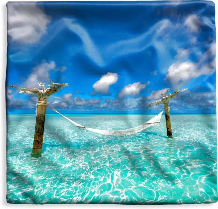 PillowMonkey Kussenhoes 40x40 cm Zee Hangmat Lucht Katoen Polyester Voor Binnen