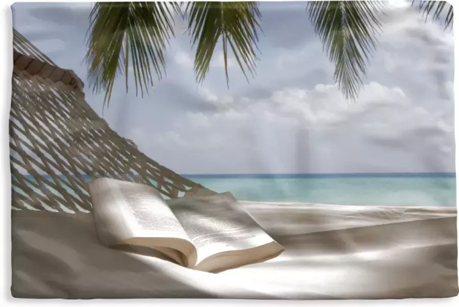 PillowMonkey Kussenhoes 50x30 cm Hangmat Boek Strand Katoen Polyester Voor Binnen
