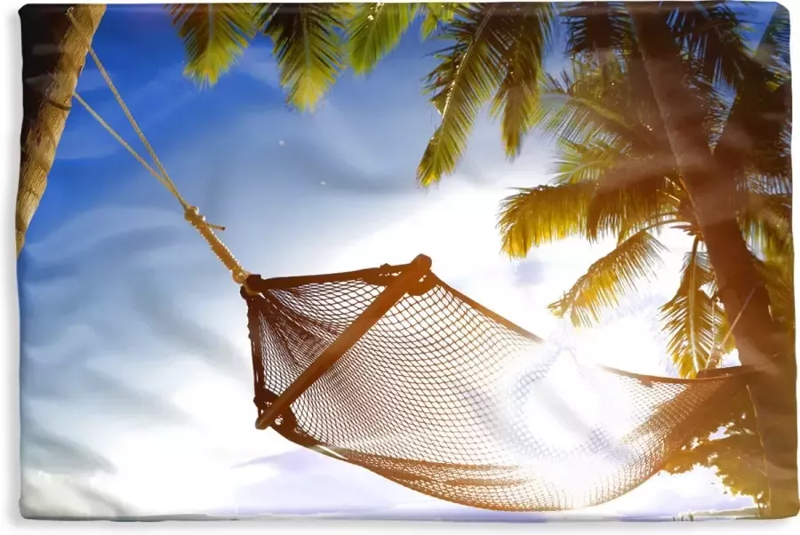 PillowMonkey Kussenhoes 50x30 cm Hangmat Strand Zon Katoen Polyester Voor Binnen
