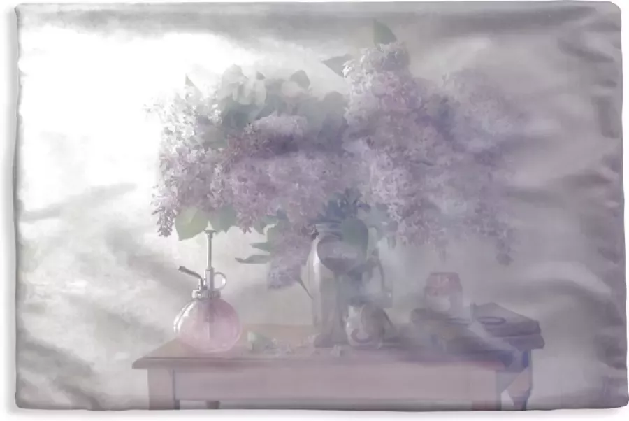 PillowMonkey Kussenhoes 60x40 cm Bloemen Tafel Stilleven Katoen Polyester Voor Binnen