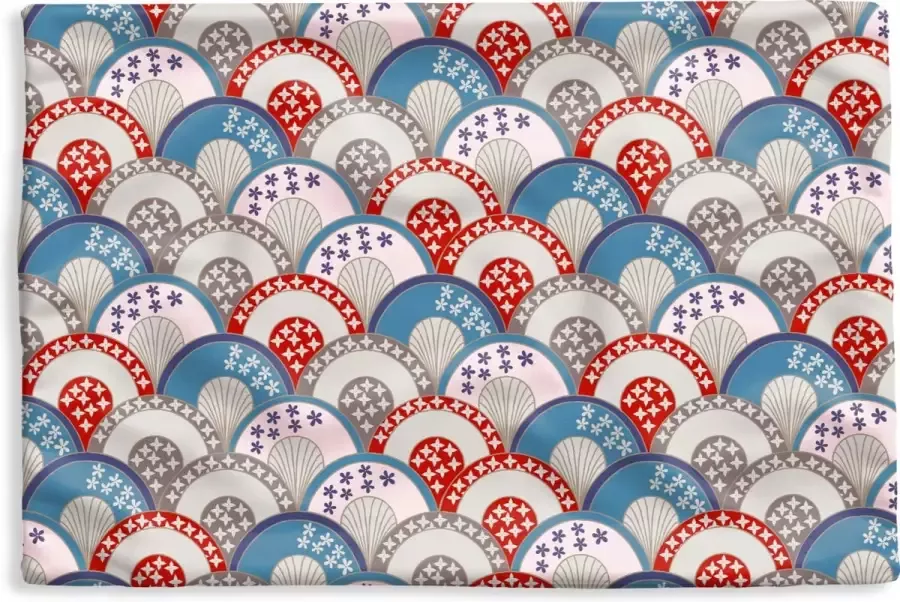 PillowMonkey Kussenhoes 60x40 cm Parasol Japan Patronen Katoen Polyester Voor Binnen