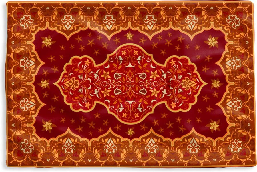 PillowMonkey Kussenhoes 60x40 cm Perzisch Tapijt Vloerkleed Patronen Bruin Katoen Polyester Voor Binnen