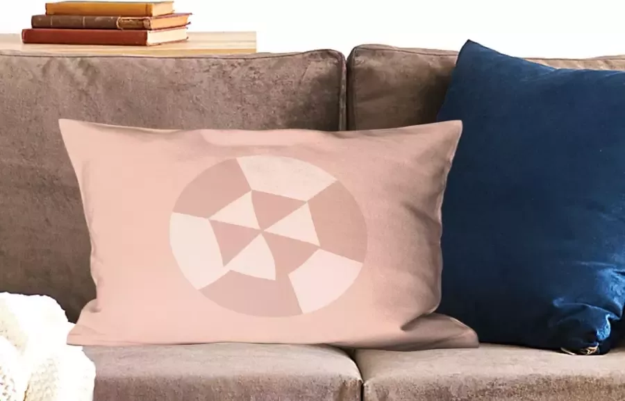 PillowMonkey Kussenhoes 60x40 cm Zomer Parasol Abstract Katoen Polyester Voor Binnen