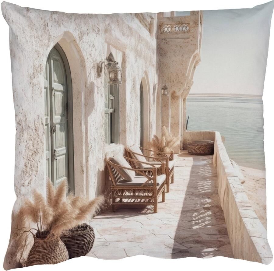 PillowMonkey Sierkussens Kussentjes Woonkamer 50x50 cm Terras Stoelen Strand Beige