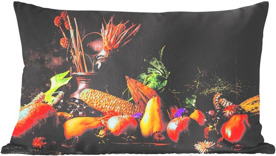 PillowMonkey Sierkussens Kussentjes Woonkamer 60x40 cm Groente Rustiek Tafel