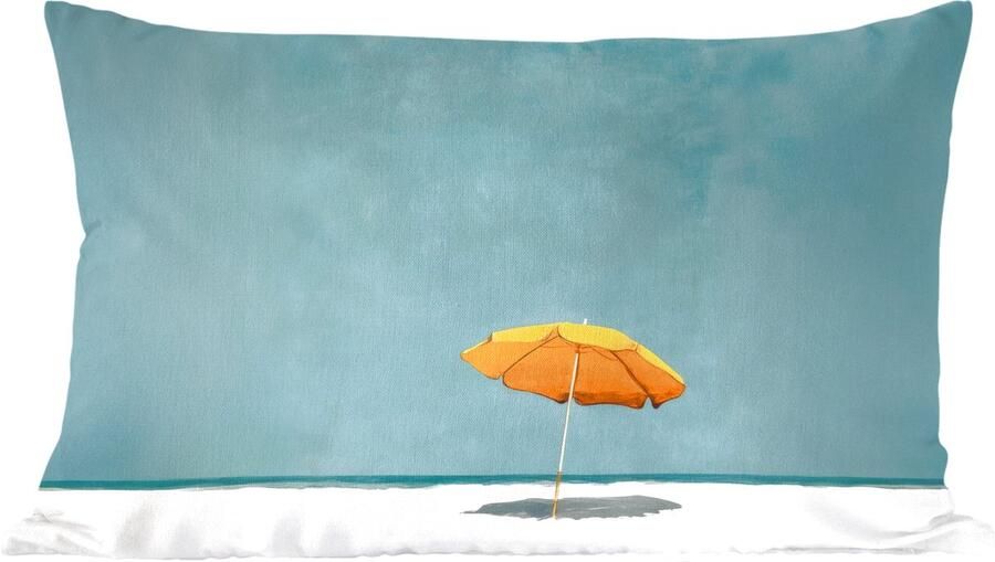 PillowMonkey Sierkussens Kussentjes Woonkamer 50x30 cm Parasol Geel Strand Zee