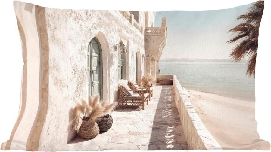 PillowMonkey Sierkussens Kussentjes Woonkamer 50x30 cm Terras Stoelen Strand Beige