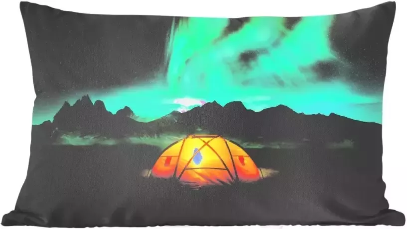 PillowMonkey Sierkussens Kussentjes Woonkamer 50x30 cm Noorderlicht Tent Lamp