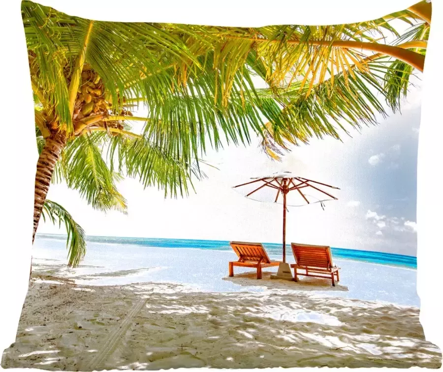 PillowMonkey Sierkussens Kussentjes Woonkamer 45x45 cm Strand Strandstoel Parasol