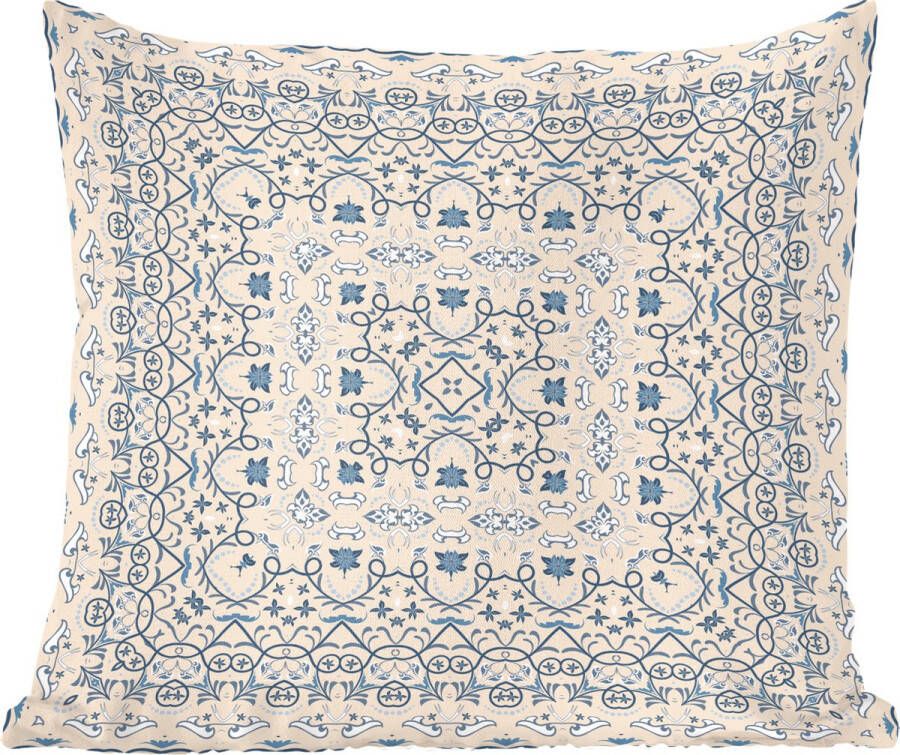 PillowMonkey Sierkussens Kussentjes Woonkamer 40x40 cm Perzisch Tapijt Vloerkleed Patronen Blauw