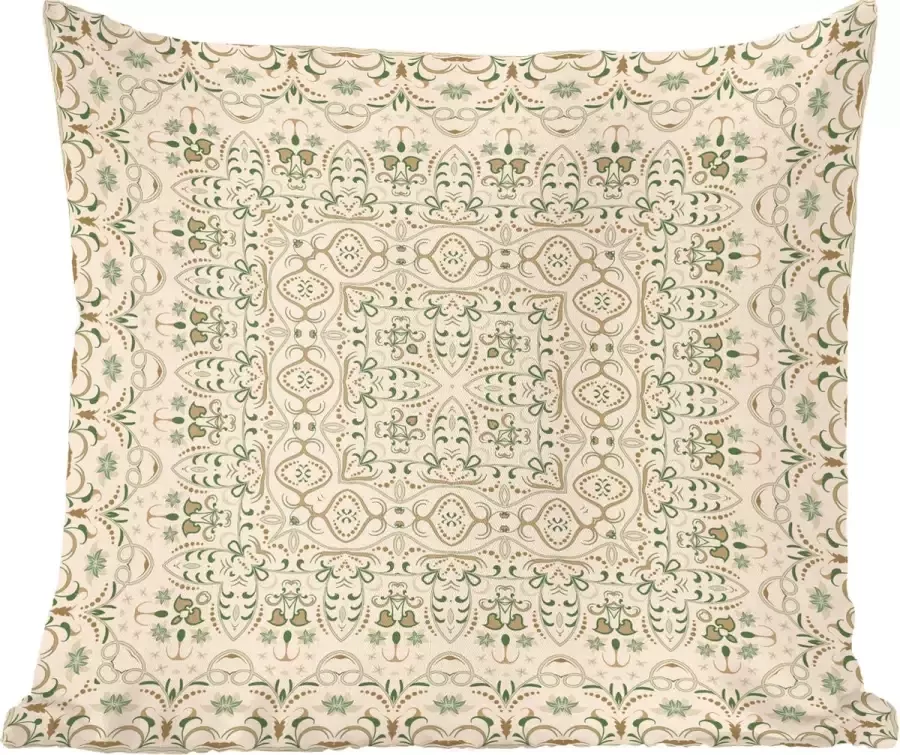 PillowMonkey Sierkussens Kussentjes Woonkamer 45x45 cm Perzisch Tapijt Vloerkleed Patronen Groen