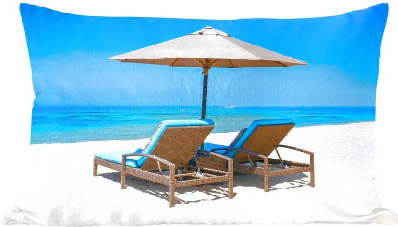 PillowMonkey Sierkussens Kussentjes Woonkamer 50x30 cm Strandstoel Parasol Zomer Zee